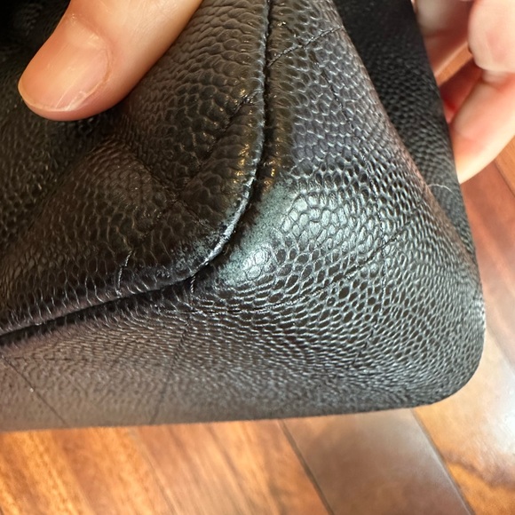 Authentic Classic Chanel black cavier jumbo - Picture 8 of 10